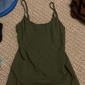 Navy green tank top